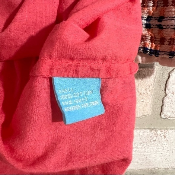 J. McLaughlin Paget Embroidered Tunic Top in Coral Size S - Picture 8 of 9